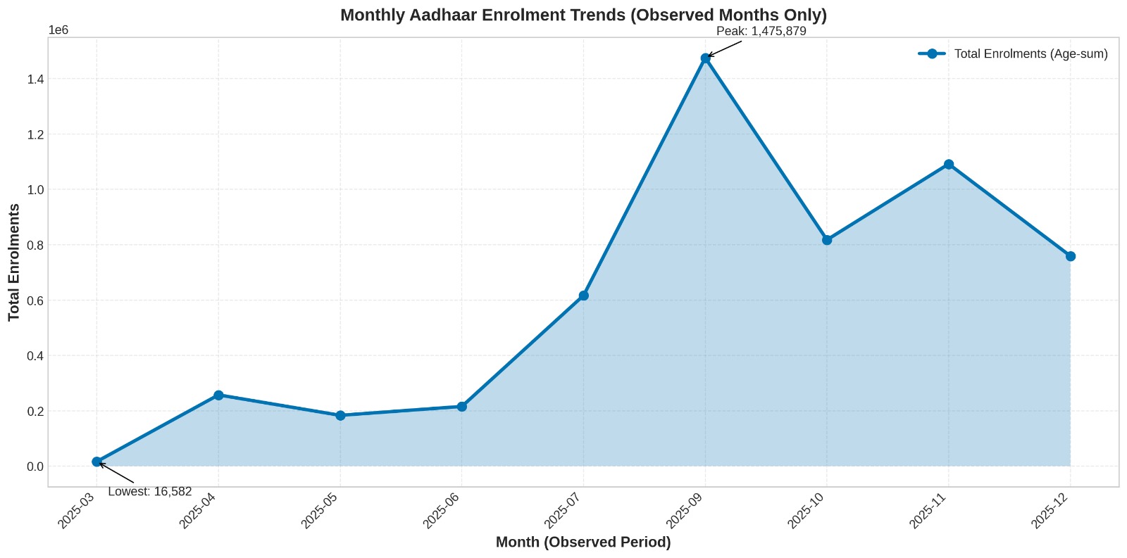 Monthly Enrollment Trends